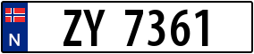 Trailer License Plate